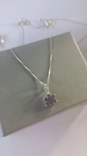 Conjunto novo de prata 925