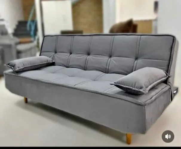 Sofá cama cinza