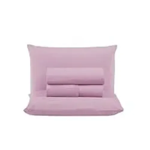 jogo de lençol 4 peças de solteiro Rosa bebê