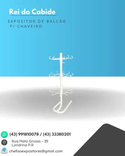 EXPOSITOR DE BALCÃO P/ CHAVEIRO