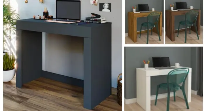 Escrivaninha Compacta e Moderna - Ideal para Home Office! T43