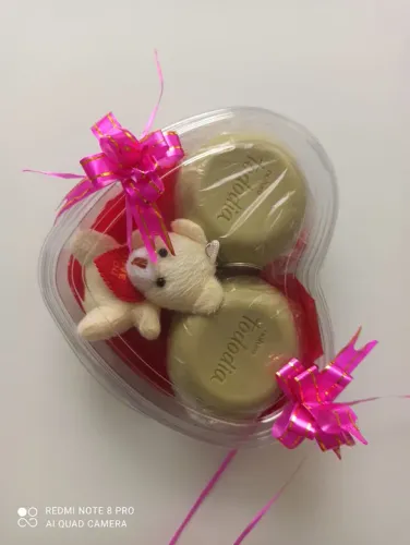 Lindo Kit Presente Decorativo com Sabonete e Ursinho