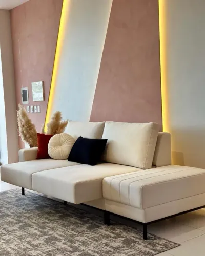 Sofá Retrátil de 3 Lugares