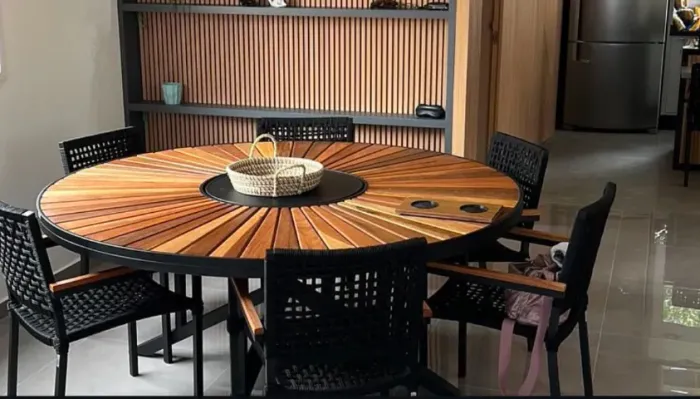 MESA PARA ÁREA EXTERNA - TAMPO PIZZA