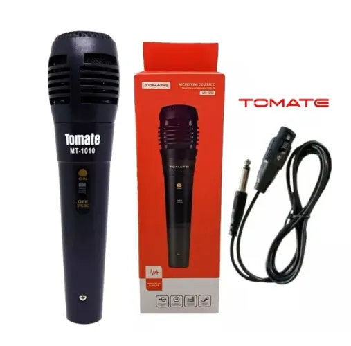Microfone Dinâmico Tomate Mt-1010 (Potência e Qualidade Para Sua Voz)
