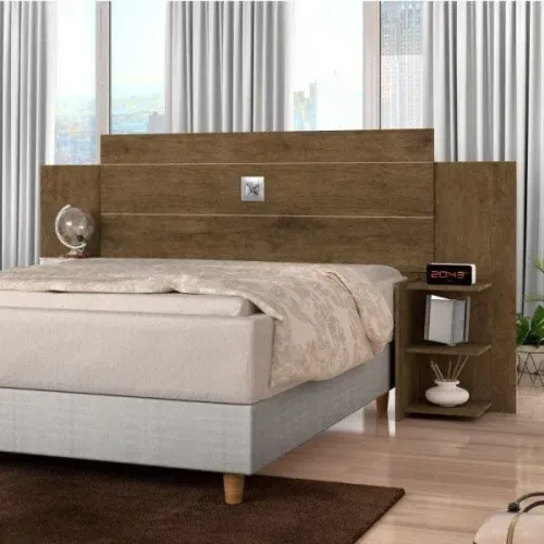 Cabeceira de Casal com 2 Criados Microlar - Já com Entrega