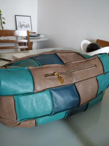 Bolsa em couro legítimo multicores da marca Smart adulto