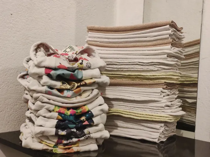 Kit de Fraldas de Pano para Bebê