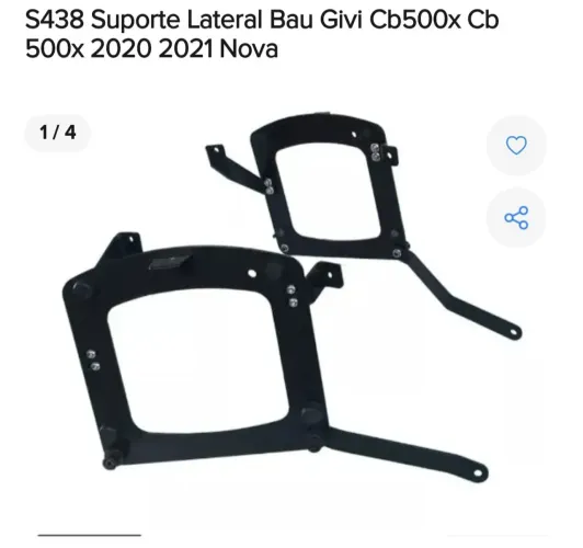 Suporte lateral Baú Givi Cb500x 2018