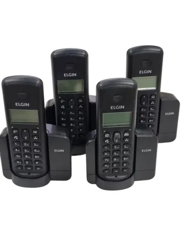 4 Telefones sem fio Elgin
