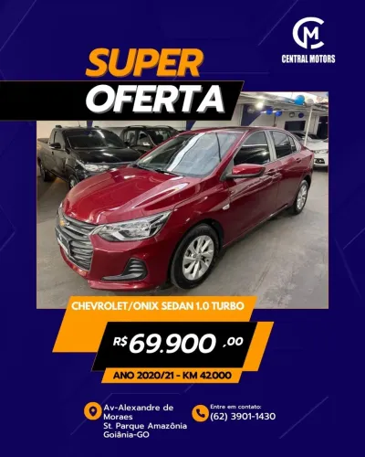 Onix Lt Aut. 20/21 com apenas 42 mil km