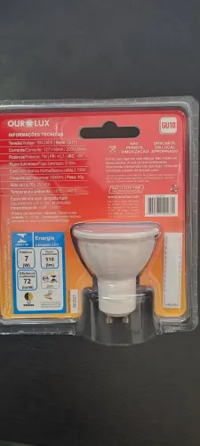 Lâmpada LED GU10 7W 510 Lumens OurLux