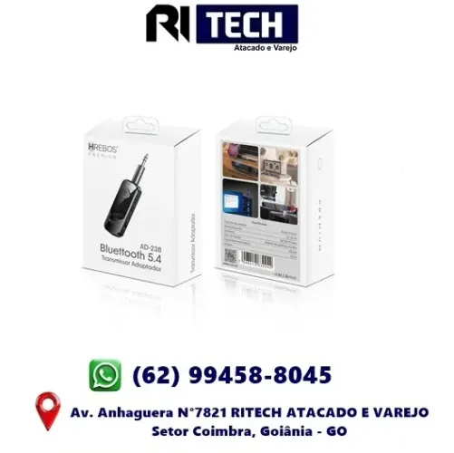 Transmissor Adaptador Bluetooth 5.4 Caixas de Som TVs Som de Carro