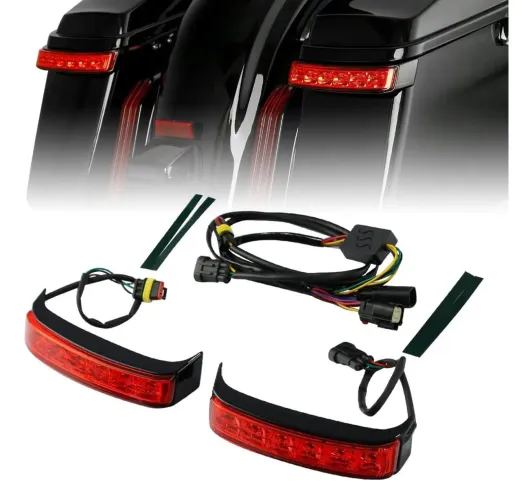 Lanterna led traseira pisca lateral baú Harley Davidson 