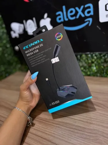 Microfone de Mesa USB para PC ECOODA RGB