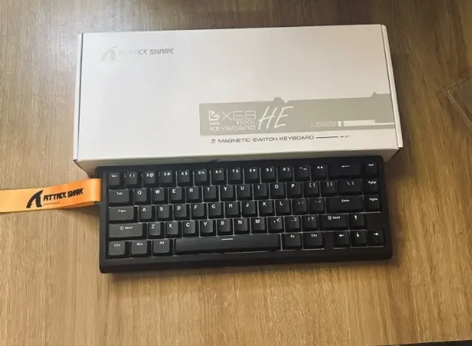 Teclado Magnético Attack Shark X68HE - Novíssimo + Todos os Acessórios