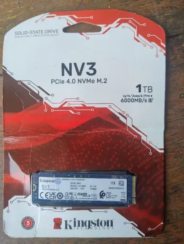SSD KINGSTON - NV3 PCle 4.0 NVMe M.2 1TB 6000MB/S