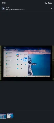 Notebook Compaq preto usado 2g d ram e 150 d memória