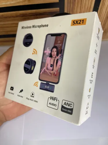 Microfone de Lapela sem Fio Magnético IOS - SX21 an10