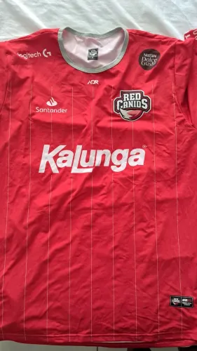 Camisa oficial Red Canids vermelha LOL