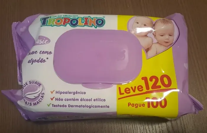 Toalhas Umedecidas Tropolino - A melhor do mercado 34 Pacotes