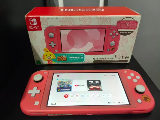 Nintendo Switch Lite Edição Aloha de Isabelle