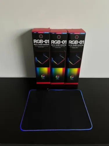Mouse Pad Gamer 25cm x 30cm Led Rgb - FAÇO ENTREGA