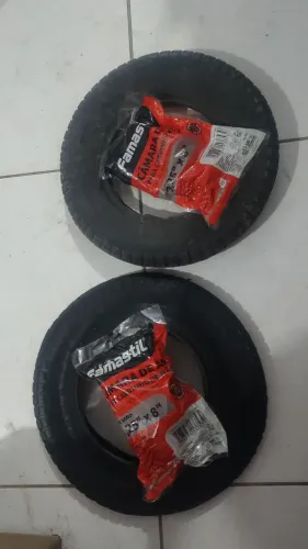 Pnel de carro de mão e camara de ar