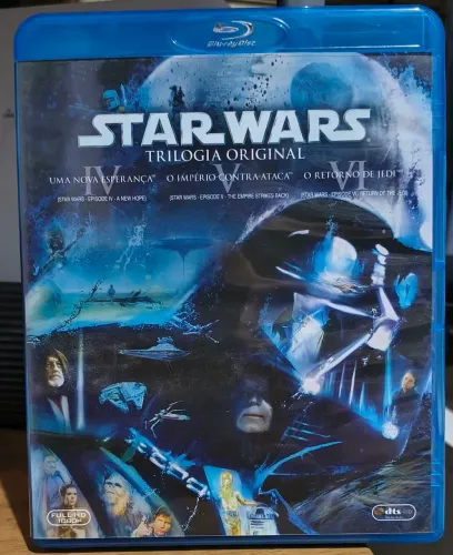 DVD TRILOGIA STAR WARS, EPISÓDIOS IV, V, VI, R$ 110
