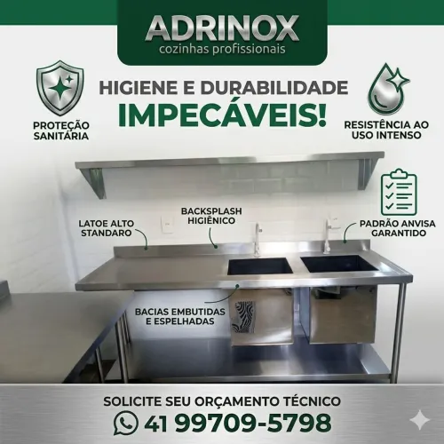 Bancadas de inox