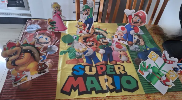 Kit Festa Super Mário MDF