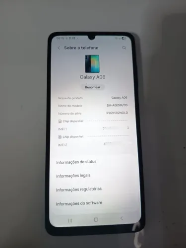 Samsung Galaxy A06 - Impecável e 100% Funcionando (Apenas Aparelho)