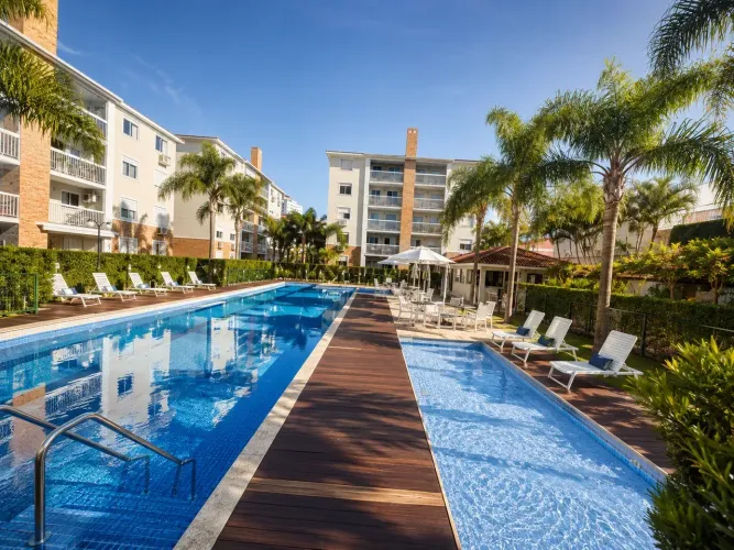 Apartamento Garden com 3 dormitórios e lazer completo, Capoeiras