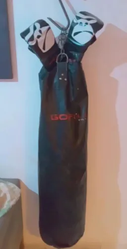 Saco para box com um par de luvas 