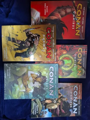 Coleção Conan omnibus Dark Horse - volumes 1 a 5 - Editora Mythos
