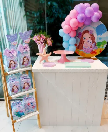 Promoção Decoração infantil de mesa + 20 personalizado cheio