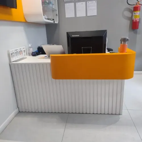 Balcão para recepção