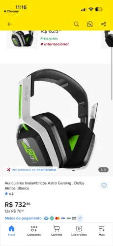 Headset gamer astro a20 Xbox sem fio 