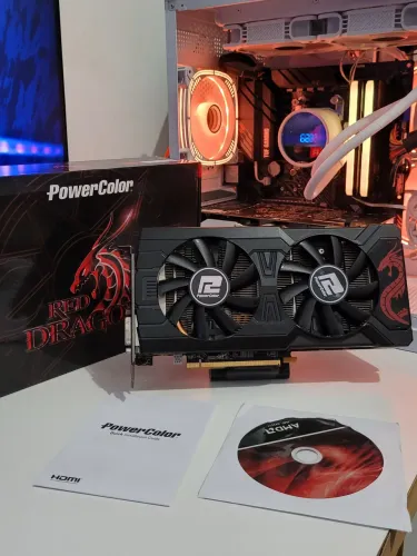 RX 570 4GB Powercolor C/Caixa e manuais - Funcionando perfeitamente | Excelente estado