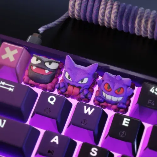 Keycap Gengar Gastly Haunter Pokemon Tecla de teclado mecânico setup PC personalizado