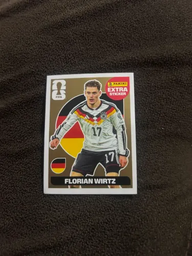 Figurinha Extra Sticker Gold Florian Wirtz - Copa do Mundo FIFA 2026 Panini
