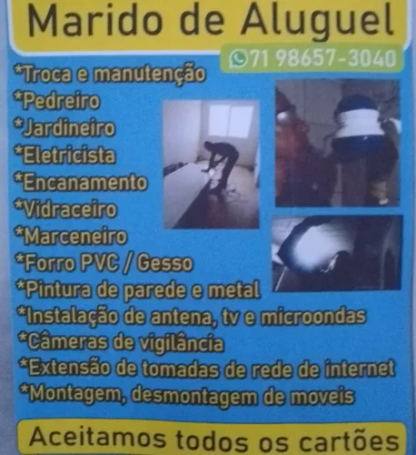 Marido de aluguel - Reparos, reformas, instalações, montagens - Salvador e Região