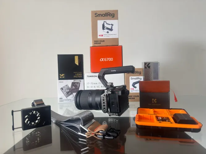 Sony A6700 + Tamron 17-70mm (Melhor kit da OLX)