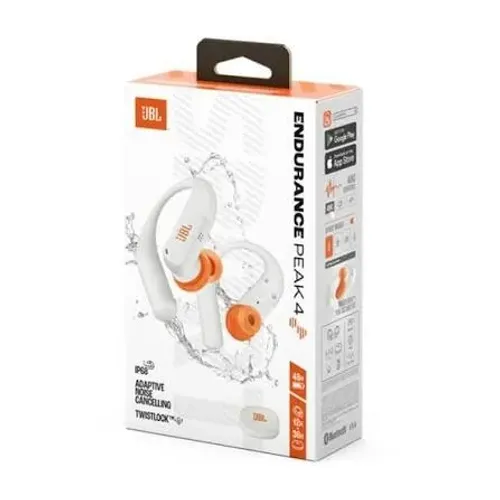 JBL FONE ENDURANCE PEAK 4 BRANCO/LARANJA