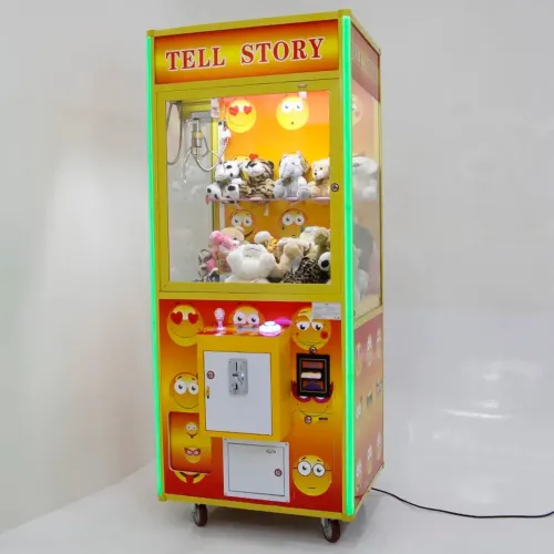 Máquina de Diversão Grua para pegar bichos de pelúcia modelo Emoticon MVLS03NM FÁCIL TEC