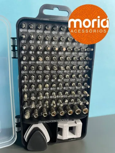 Kit Ferramenta 115 peças Chaves de Precisão Manutenção Técnica Celulares Notebooks