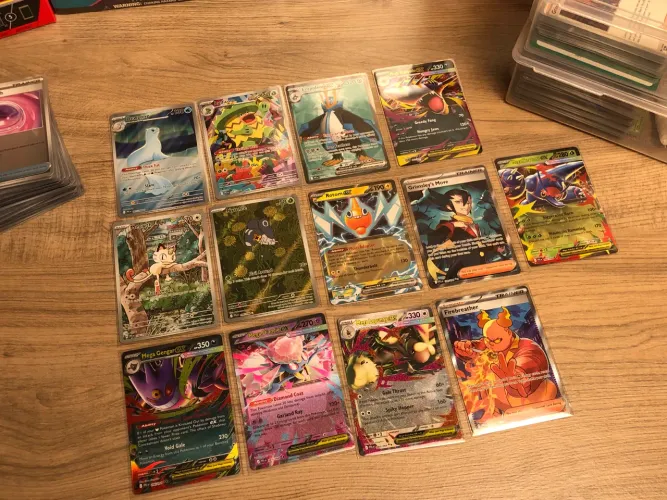 Mega Pacote Pokémon TCG Phantasmal Flames / Mega Evolution / 267 Cartas / Envio Rápido