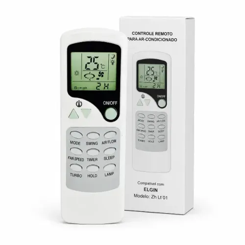 Controle Remoto Ar Condicionado ZH LT 01 Compatível Elgin - Novo - Ditudo Tech e Variedade