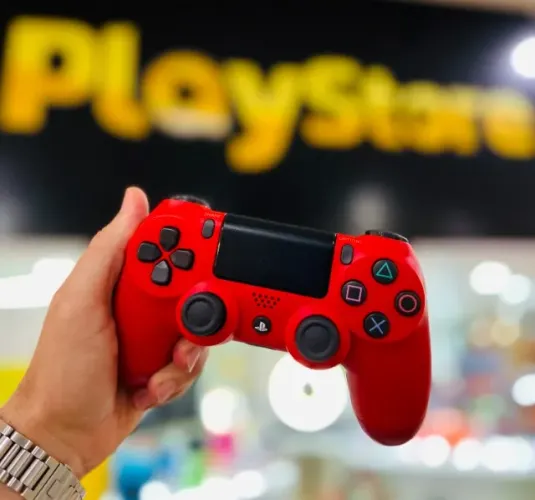 Controle Vermelho Play 4 Original