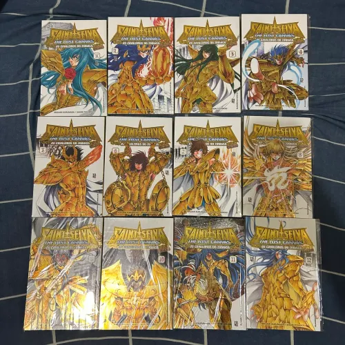 Lost Canvas Gaiden - 1 ao 12 - Capa Dourada - Saint Seiya - Cavaleiros do Zodíaco